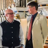  Musikalisch sorgten Kirchenmusik-Rebell Nico Wieditz und Kreiskantor Hartmut Meinhardt für ein abwechslungsreiches Musikprogramm. © Julia Otto