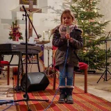 Die fünfjährige Paulina Gille sang das Lied „Kleines Lied vom Musizieren“ © Julia Otto