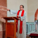  Neuer Ansprechpartner für die Kirchgemeinden Pferdsdorf und Unterbreizbach ist Pfarrer Henning Voigt aus Sünna. © Julia Otto