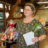  Pfarrerin Antje Gerlach aus Pferdsdorf wurde für ihr 10-jähriges Dienstjubiläum geehrt. © Julia Otto